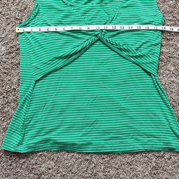 CAbi Green & White Striped Wrap Tank Top - Picture 7 of 7